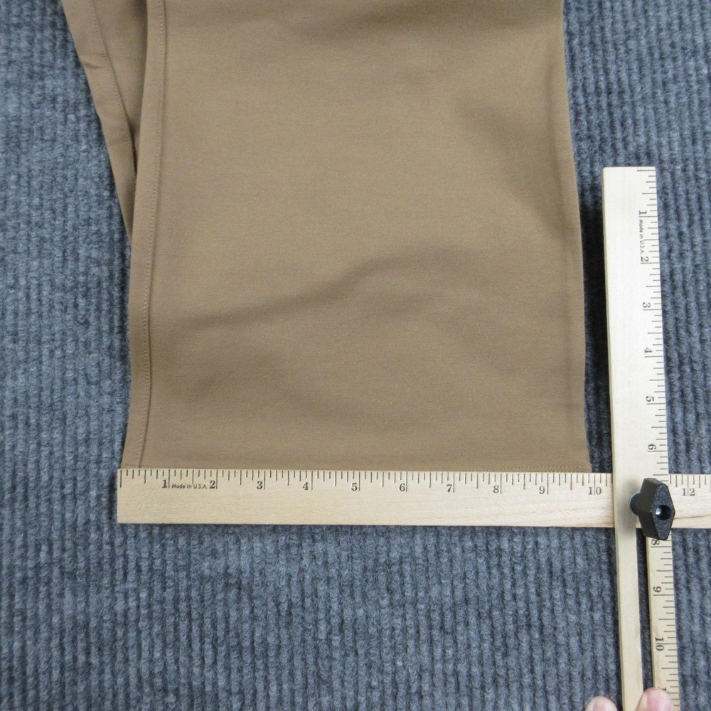 Quince Pants Womens Petite L Roasted Pecan Ponte Bootcut Stretch 31x28.5* NWT - Picture 9 of 16